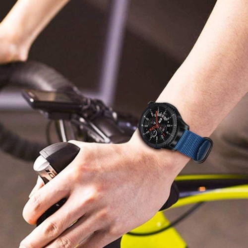 سوار ساعة سامسونج (حزام ساعة) نايلون منسوج - خاكي O Ozone Woven Nylon Strap Samsung Galaxy Watch