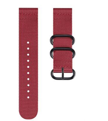 سوار ساعة سامسونج (حزام ساعة) نايلون منسوج - أحمر O Ozone Woven Nylon Strap Samsung Galaxy Watch