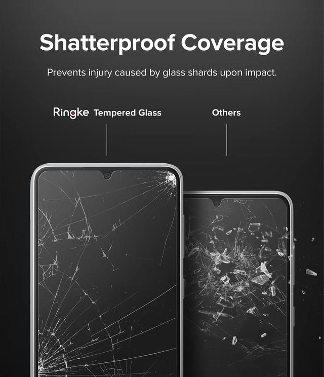لاصقة حماية الشاشة لهاتف Samsung Galaxy A53 5G حزمة 2في1 Tempered Glass Screen Protector Premium 9H Hardness Glass Film - O Ozone - SW1hZ2U6NjMzNjI5