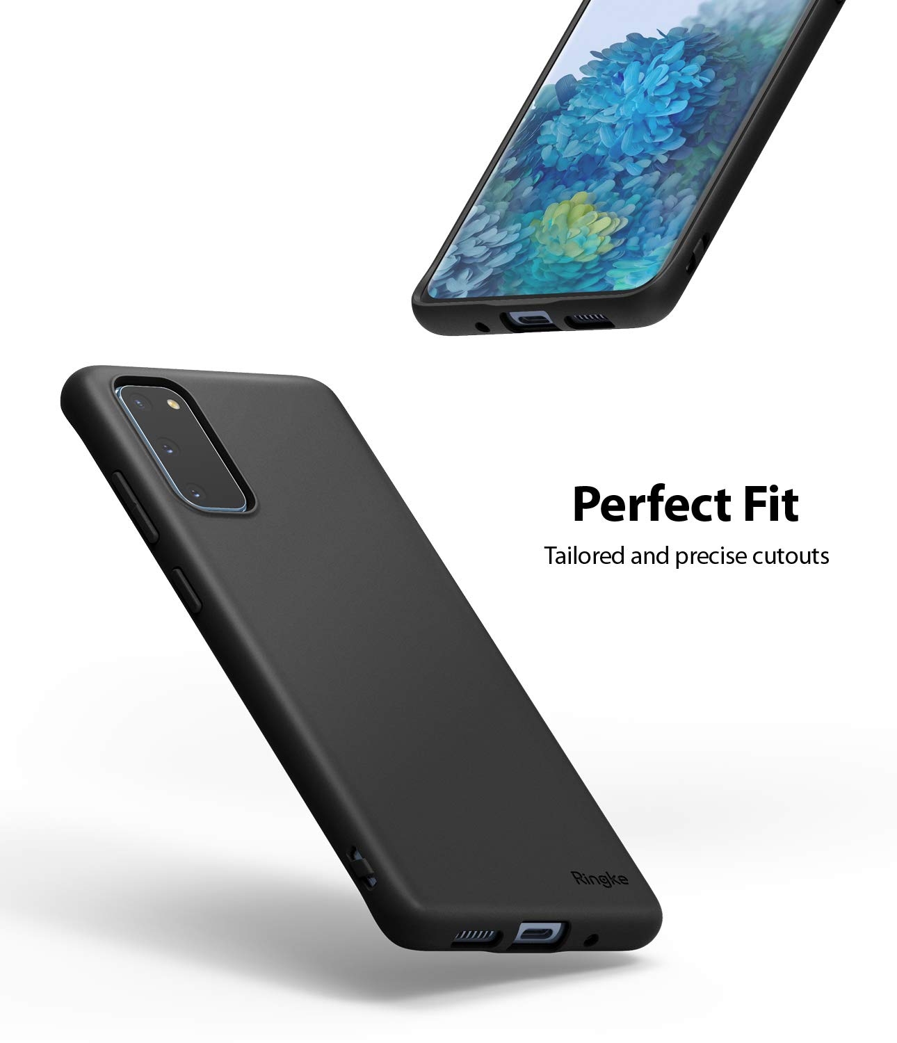 كفر سامسونغ مقاوم للصدمات - اسود  Ringke Slim Compatible with Galaxy S20 Case