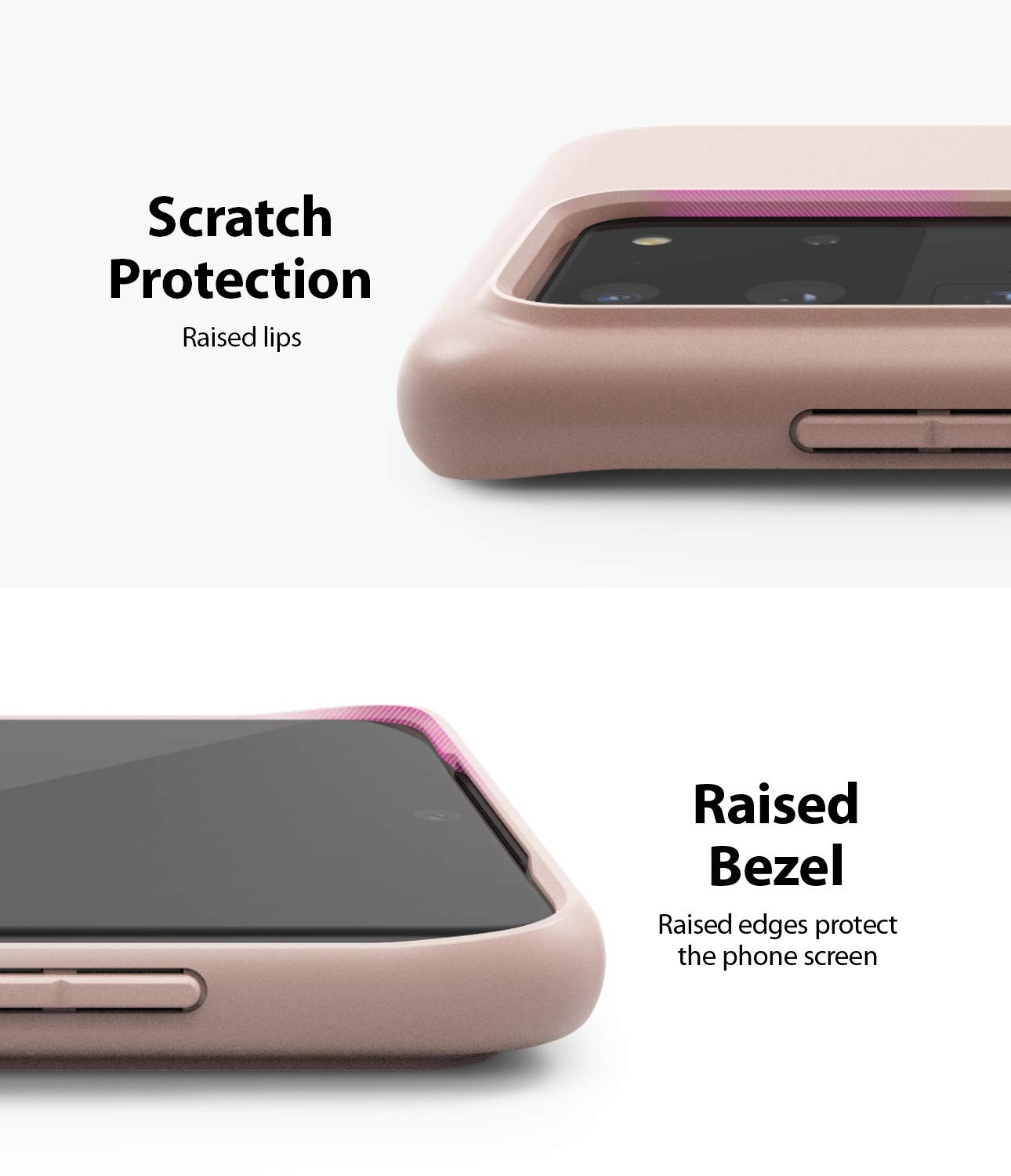 كفر سامسونغ مقاوم للصدمات - زهري   Ringke Slim Compatible with Galaxy S20 Case