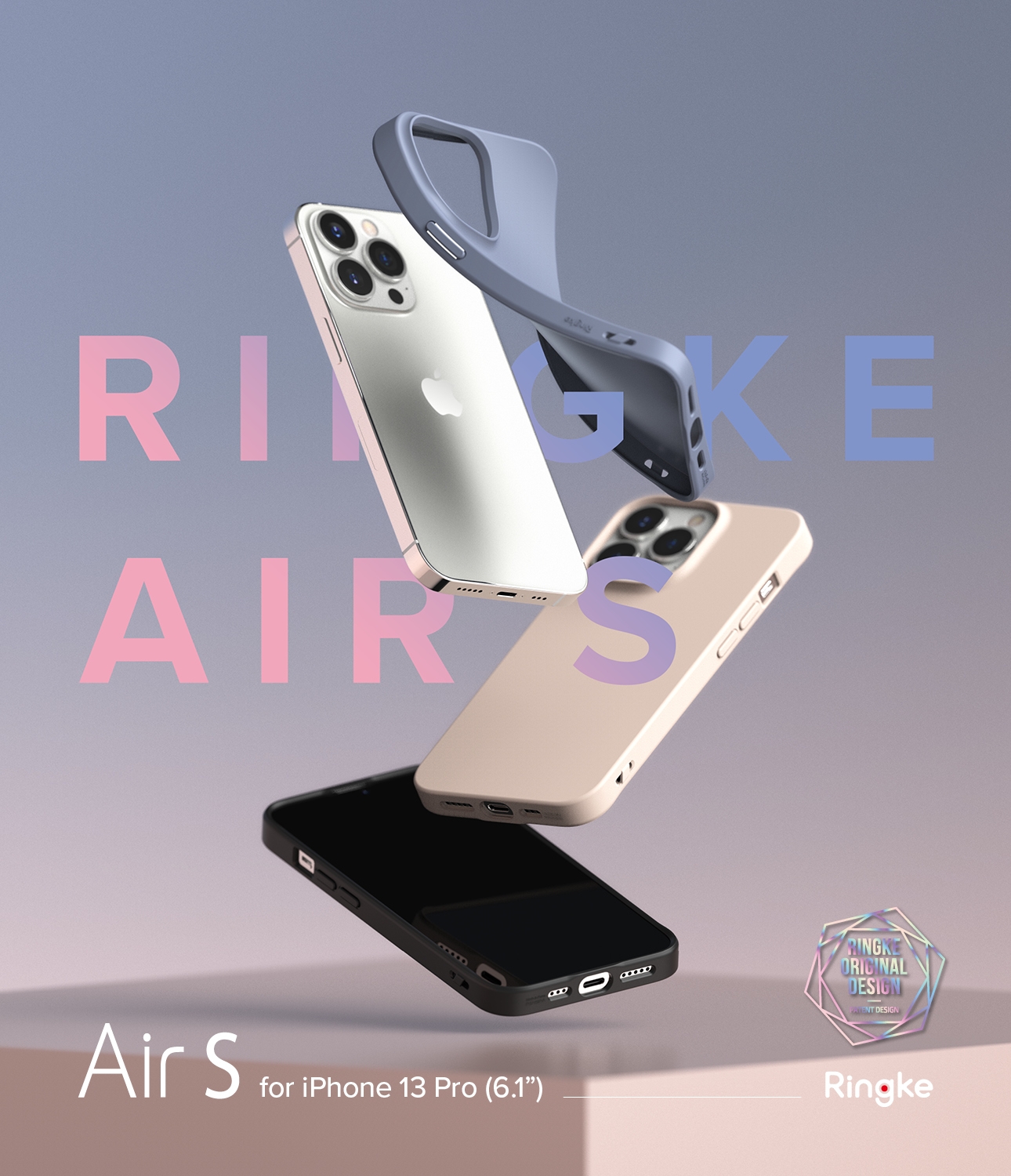 كفر آيفون مقاوم للصدمات - رمادي Ringke Cover for iPhone 13 Pro Case
