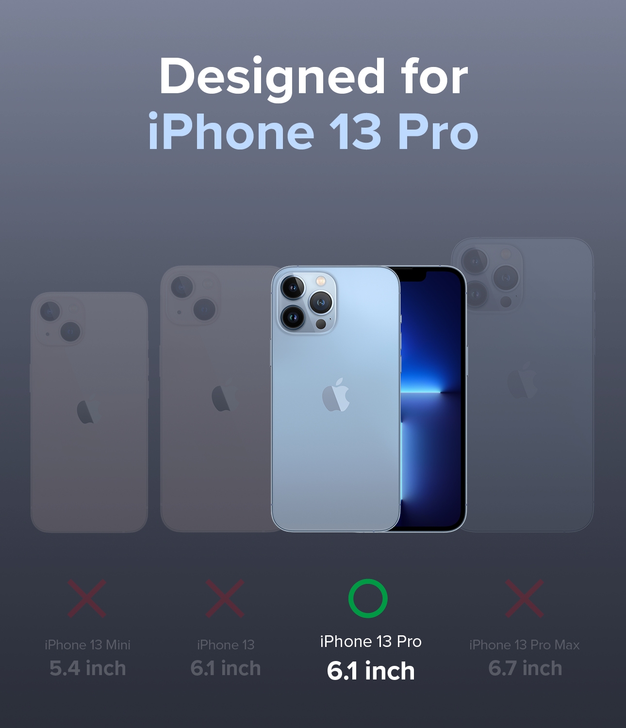 كفر آيفون مقاوم للصدمات - زهري Ringke Cover for iPhone 13 Pro Case