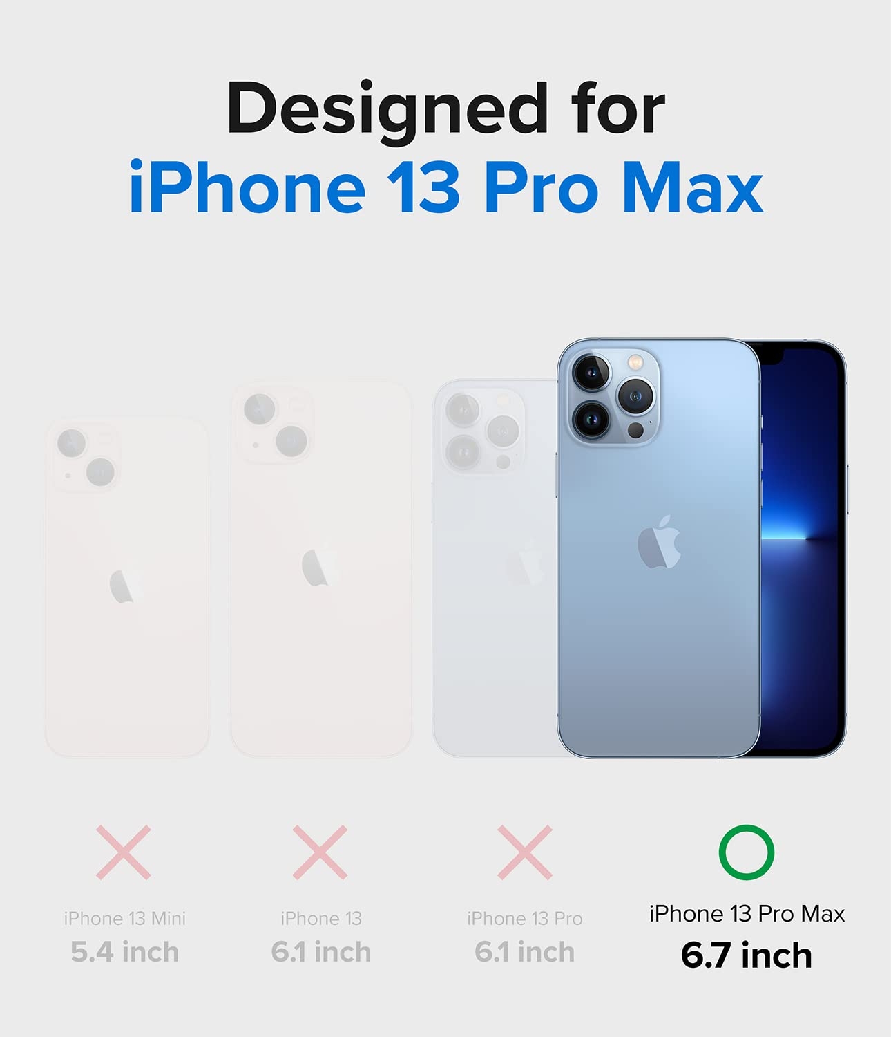 كفر آيفون مع حافظة بطاقة - شفاف Ringke Fusion Card Compatible with iPhone 13 Pro Max Case