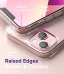 كفر آيفون مقاوم للصدمات - شفاف Fusion Cover for iPhone 13 Mini Case Shock Proof Transparent Tough Impact Alleviation Technology Raised Bezel - Ringke - SW1hZ2U6NjM1MzQx
