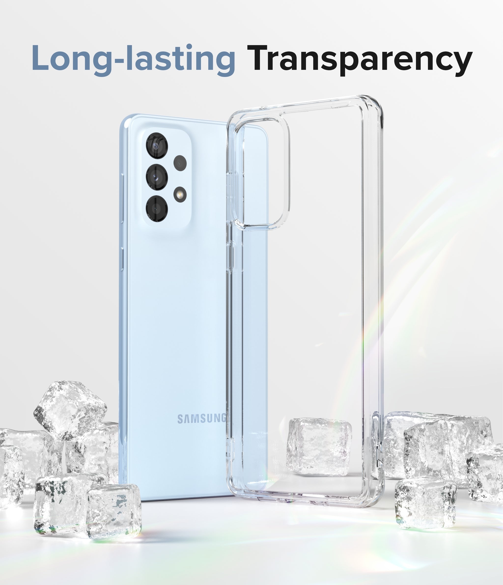 كفر سامسونغ مقاوم للصدمات - شفاف Fusion Compatible with Samsung Galaxy A73 Case - Ringke