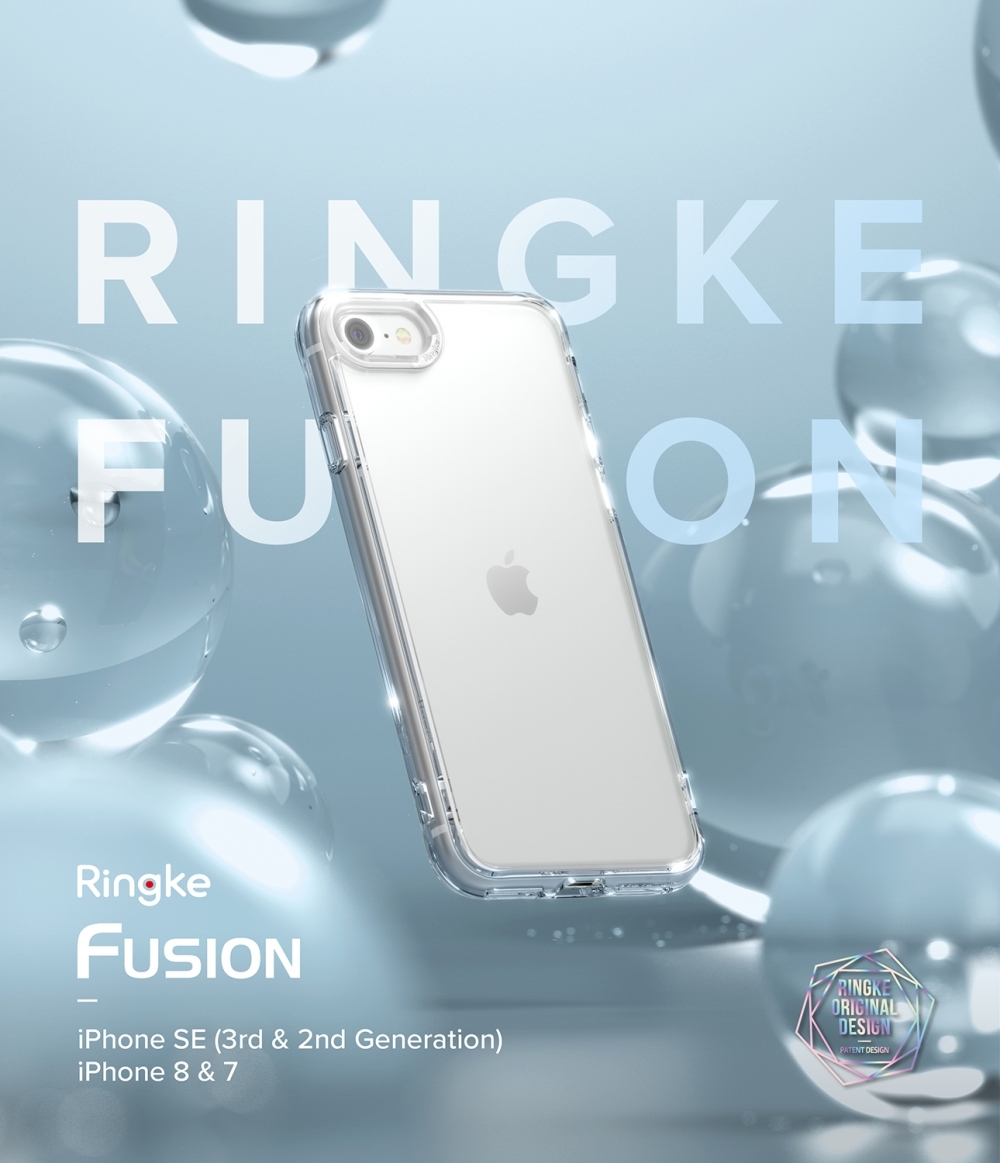 كفر آيفون مقاوم للصدمات - شفاف Ringke Fusion Compatible with iPhone SE