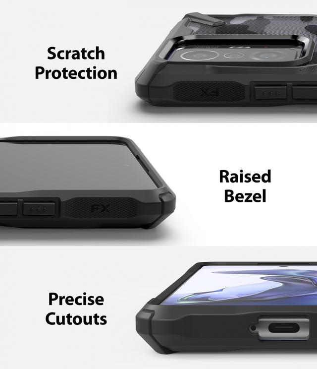 كفر لهاتف Xiaomi 11T/ 11T Pro أسود Fusion-X Design Shockproof Hard Back Rugged Bumper Cover - Ringke - SW1hZ2U6NjM2MjU3