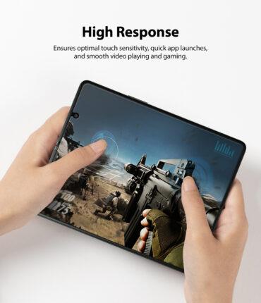 لاصقة حماية الشاشة الأمامية الخلفية لهاتف Samsung Galaxy Z Fold 3 شفاف Invisible Defender Full Coverage Screen Protector - Ringke