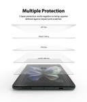 لاصقة حماية الشاشة الأمامية الخلفية لهاتف Samsung Galaxy Z Fold 3 شفاف Invisible Defender Full Coverage Screen Protector - Ringke - SW1hZ2U6NjM2MzMy