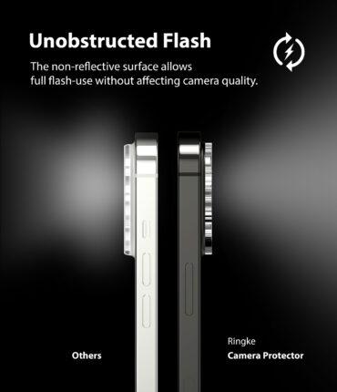 غطاء عدسة الكاميرا هاتف iPhone 13 Pro / iPhone 13 Pro Max حزمة 2في1 Invisible Defender Mini Tempered Glass Lens Protector - Ringke