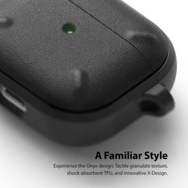 كفر سماعات ايربودز Apple AirPods 3 أسود Onyx Case Hard PC Shockproof Case - Ringke