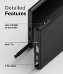 كفر سامسونغ مقاوم للصدمات - أسود Onyx Compatible with Samsung Galaxy S22 Ultra 5G (2022) Case Non-Slip Flexible TPU Cover- Ringke - SW1hZ2U6NjM3MDI5