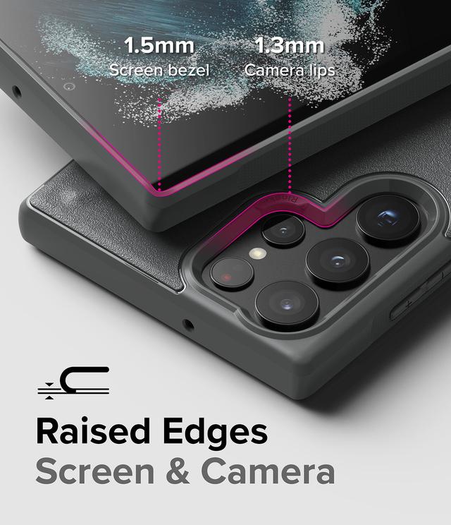 Ringke Onyx Compatible with Samsung Galaxy S22 Ultra 5G Case (2022), Rugged Shockproof Non-Slip TPU Slim Thin Phone Cover - Dark Gray - SW1hZ2U6NjM3MDQ5