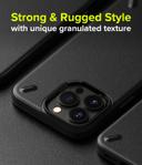 Ringke Onyx Cover Compatible For Apple iPhone 13 Pro Max, Tough Rugged Durable Shockproof Flexible Premium TPU Protective Phone Back Case for iPhone 13 Pro Max - Black - SW1hZ2U6NjM3MTEy