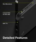 كفر آيفون مقاوم للصدمات - أسود Ringke Onyx Compatible with iPhone 13 Pro Max Case - SW1hZ2U6NjM3MTI0