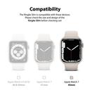 اطار ساعة أبل (كفر ساعة أبل) 2 قطعة - شفاف  Ringke Slim Case Apple Watch 7 45mm - SW1hZ2U6NjM3Mzcy