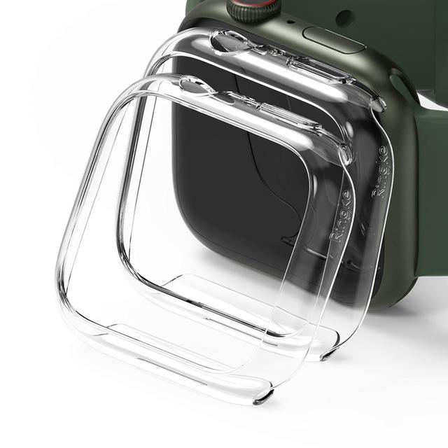 اطار ساعة أبل (كفر ساعة أبل) 2 قطعة - شفاف  Ringke Slim Case Apple Watch 7 45mm - SW1hZ2U6NjM3Mzcw