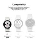 Ringke Slim Case Compatible with Galaxy Watch 4 40mm (2 Pack), All Around Coverage Protective Bumpers Cover for Galaxy Watch 4 40mm Smartwatch- Clear & Chrome - SW1hZ2U6NjM3NDU3