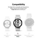 Ringke Slim Case Compatible with Galaxy Watch 4 44mm (2 Pack), All Around Coverage Protective Bumpers Cover for Galaxy Watch 4 44mm Smartwatch - Clear & Dark Chrome - SW1hZ2U6NjM3NDc0
