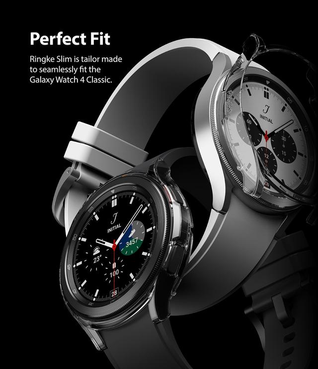 اطار ساعة سامسونج (كفر ساعة) 2 قطعة 42 ملم - أبيض و شفاف Ringke Slim Case Samsung Galaxy Watch 4 Classic - SW1hZ2U6NjM3NTM1