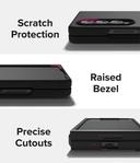 كفر سامسونغ مقاوم للصدمات - أسود مت Ringke Slim Case Compatible with Samsung Z Fold 4 5G (2022) Ultra-thin Transparent Impact-Resistant and Durable Protective - SW1hZ2U6NjM3NjY5