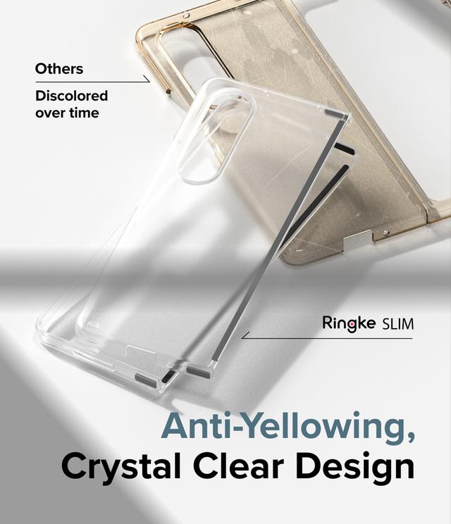 كفر سامسونغ مقاوم للصدمات - شفاف متRingke Slim Case Compatible with Samsung Z Fold 4 5G (2022) Ultra-thin Transparent Impact-Resistant and Durable Protective - SW1hZ2U6NjM3Njk4