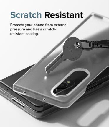 كفر سامسونغ مقاوم للصدمات - شفاف متRingke Slim Case Compatible with Samsung Z Fold 4 5G (2022) Ultra-thin Transparent Impact-Resistant and Durable Protective