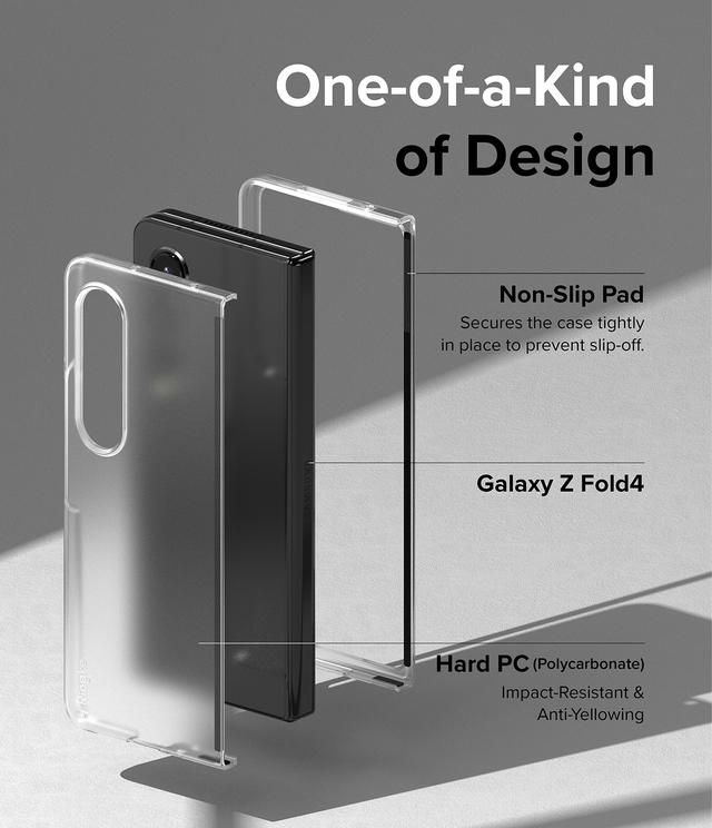 كفر سامسونغ مقاوم للصدمات - شفاف متRingke Slim Case Compatible with Samsung Z Fold 4 5G (2022) Ultra-thin Transparent Impact-Resistant and Durable Protective - SW1hZ2U6NjM3NzA0
