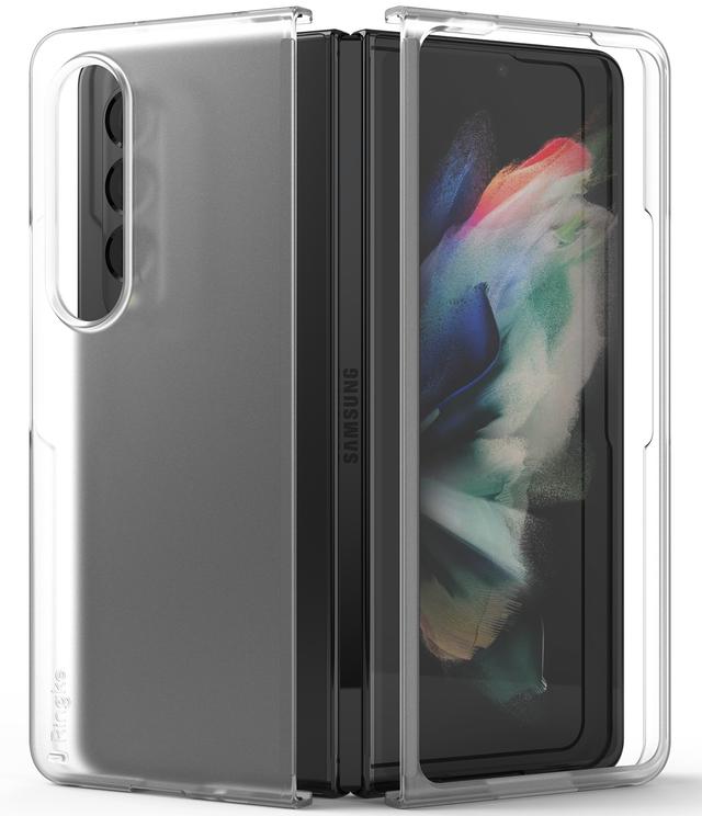 Ringke Slim Case Compatible with Samsung Z Fold 4 5G (2022) Ultra-thin Transparent Impact-Resistant and Durable Protective Cases for Galaxy Z Fold 4 Case Wireless Charging Compatible -Matte Clear - SW1hZ2U6NjM3Njkw