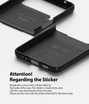كفر سامسونغ مقاوم للصدمات - أسود Ringke Slim Case for Galaxy Z Flip 3 5G (2021) Anti-Cling Micro-Dot Technology Shockproof Protective - SW1hZ2U6NjM3NzEx