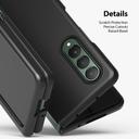 Ringke Slim Case for Galaxy Z Fold 3 Anti-Cling Micro-Dot Technology Shockproof Protective [ Samsung Galaxy Z Fold 3 Case Supports Fast Wireless Charging ] - Black - SW1hZ2U6NjM3NzYw