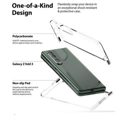 كفر سامسونغ مقاوم للصدمات - اسود Ringke Slim Compatible with Samsung Galaxy Z Fold 3 Case