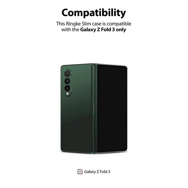 كفر سامسونغ مقاوم للصدمات - اسود Ringke Slim Compatible with Samsung Galaxy Z Fold 3 Case - SW1hZ2U6NjM3Nzcz