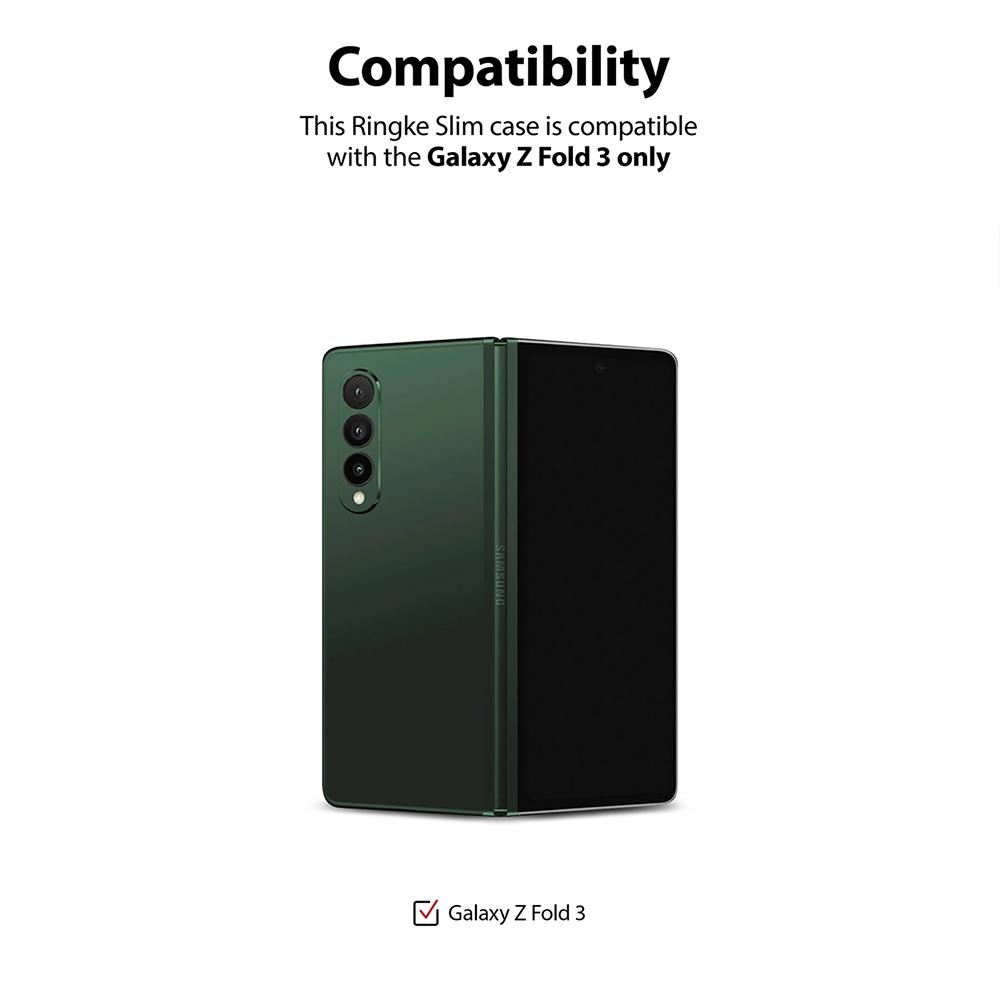 كفر سامسونغ مقاوم للصدمات - شفاف مت Ringke Slim Compatible with Samsung Galaxy Z Fold 3 Case