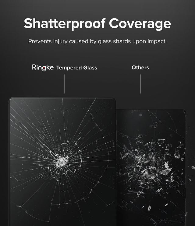 لاصقة حماية الشاشة لجهاز Samsung Galaxy Tab S8 Ultra فيلم Tempered Glass Screen Protector 9H Hardness Full Coverage Protective - Ringke - SW1hZ2U6NjM3ODg4