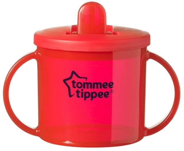 كوب الاطفال ضد الانسكاب 199ml بلاستيك احمر Essentials First Cup - Tommee Tippee - SW1hZ2U6NjY4MjU4