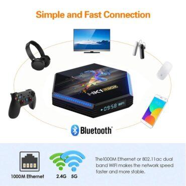 رسيفر انترنت واي فاي 16 جيجا 4 K وونكت Wownect HK1 RBOX R2 Mini Smart Android Tv Box