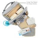 حقيبة حفاضات للعناية بالاطفال رمادية بامبلي بيرد Bumble & Bird Grey Multifunctional Diaper Backpack - SW1hZ2U6NjU0MDE4