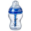 Tommee Tippee Advanced Anti - Colic Teat, Fast Flow x 2 + Advanced Anti - Colic Feeding Bottle, 260ml - Blue - SW1hZ2U6NjY0NzE5