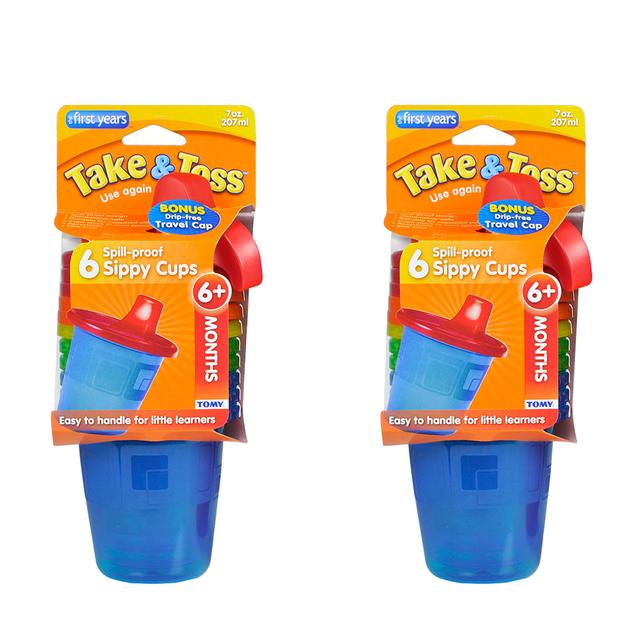 The First Years Take & Toss Spill-Proof Cups 7oz. - Bundle of 2 - SW1hZ2U6NjY0OTAx