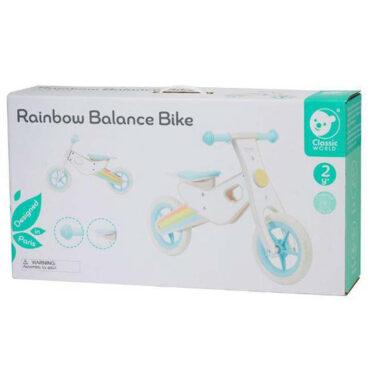 دراجة اطفال قوس قزح كلاسيك وورلد خشب classic world rainbow balance bike - 3}