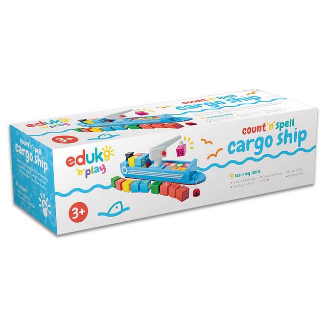 لعبة تعلم الأبجدية للأطفال Eduk8 Worldwide Cargo Ship Stacking Toy - SW1hZ2U6NjU2MTgz