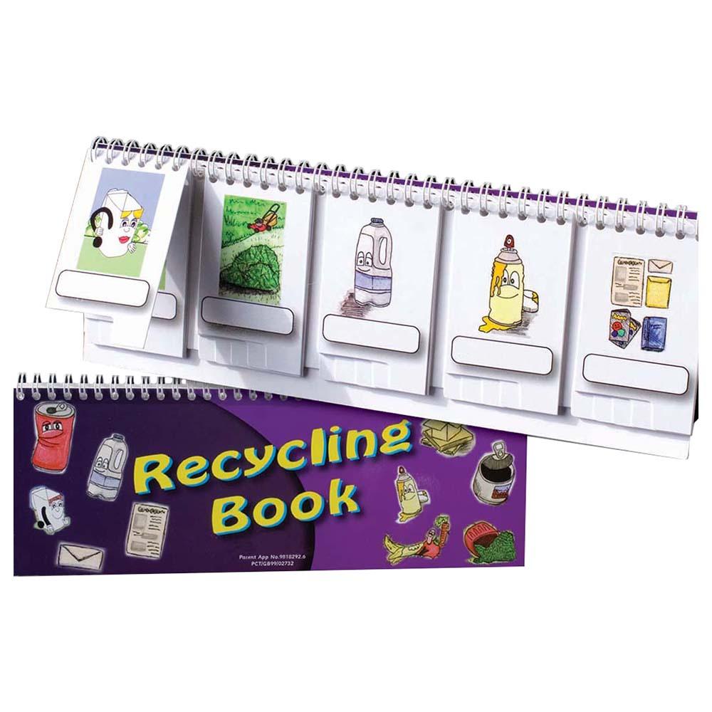 لعبة تعلم إعادة التدوير للأطفال Eduk8 Worldwide Recycling Flip Book