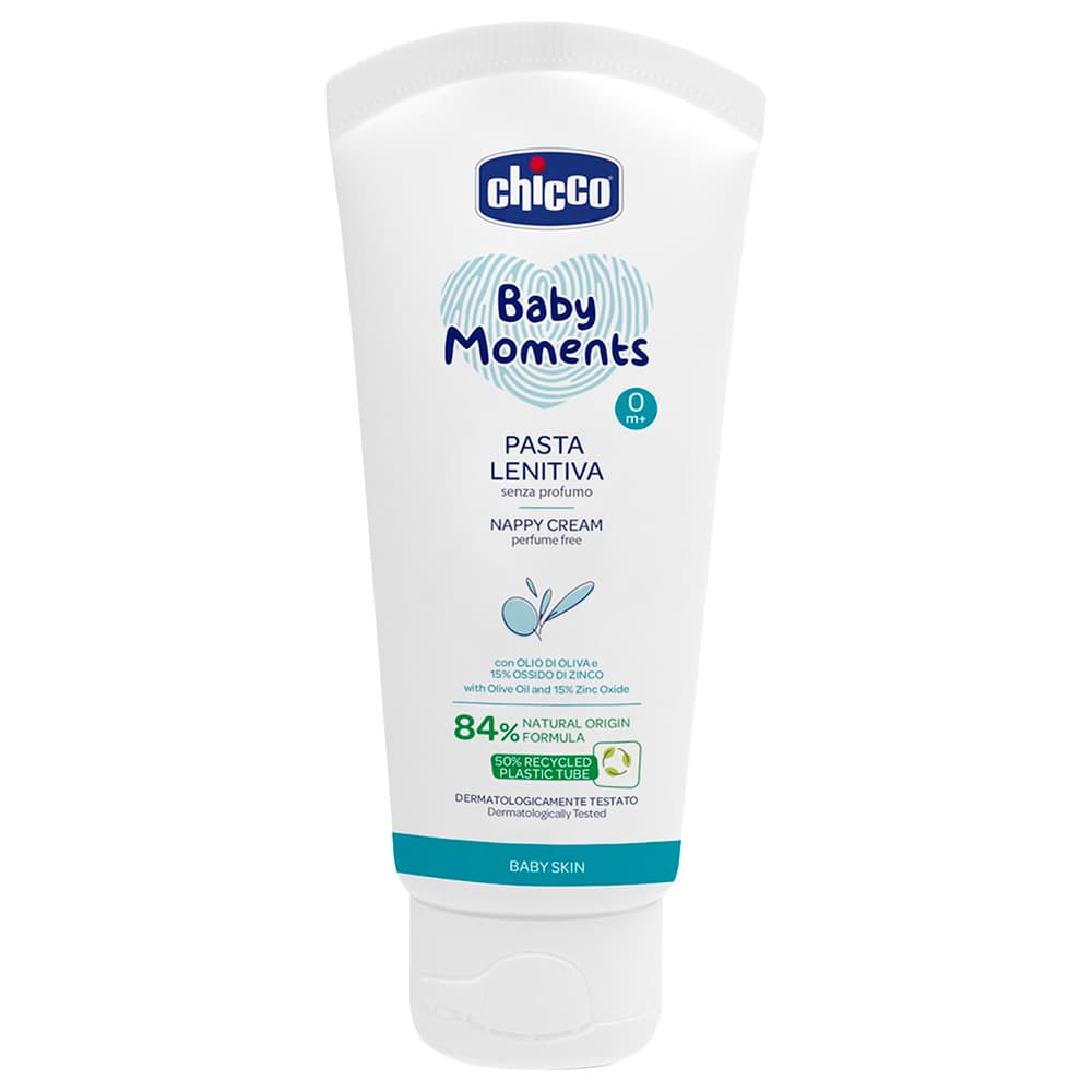 كريم حفاضات شيكو للاطفال 100مل Chicco Baby Moments Nappy Cream Perfume Free 100ml