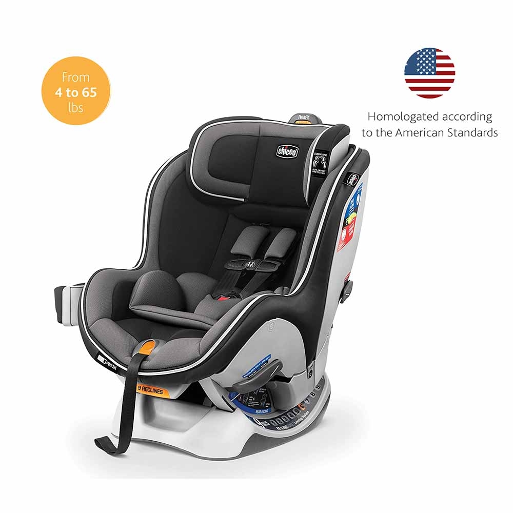 كرسي سيارة للاطفال لون رمادي شيكو Chicco NextFit Zip Convertible Baby Car Seat