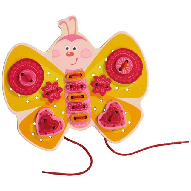 لعبة الفراشة مزينة بالخيوط والازرار للاطفال من هابا Haba Threading Game Butterfly - SW1hZ2U6NjU2ODc4