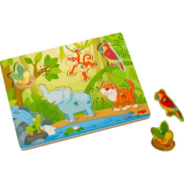 لعبة بازل مع صوت للاطفال من هابا Haba Sounds Clutching Puzzle In The Jungle - SW1hZ2U6NjU2OTUz