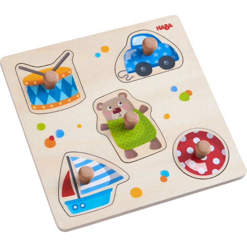 لعبة بازل 5 قطع للاطفال من هابا Haba Clutching Puzzle Toys