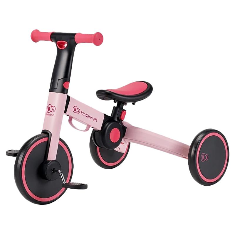 سيكل اطفال سنتين ثلاثي العجلات قابل للطي زهري كيندر كرافت Kinderkraft Pink Collapsible Three Wheels Trike Tricycle - cG9zdDo2NTc5OTU=